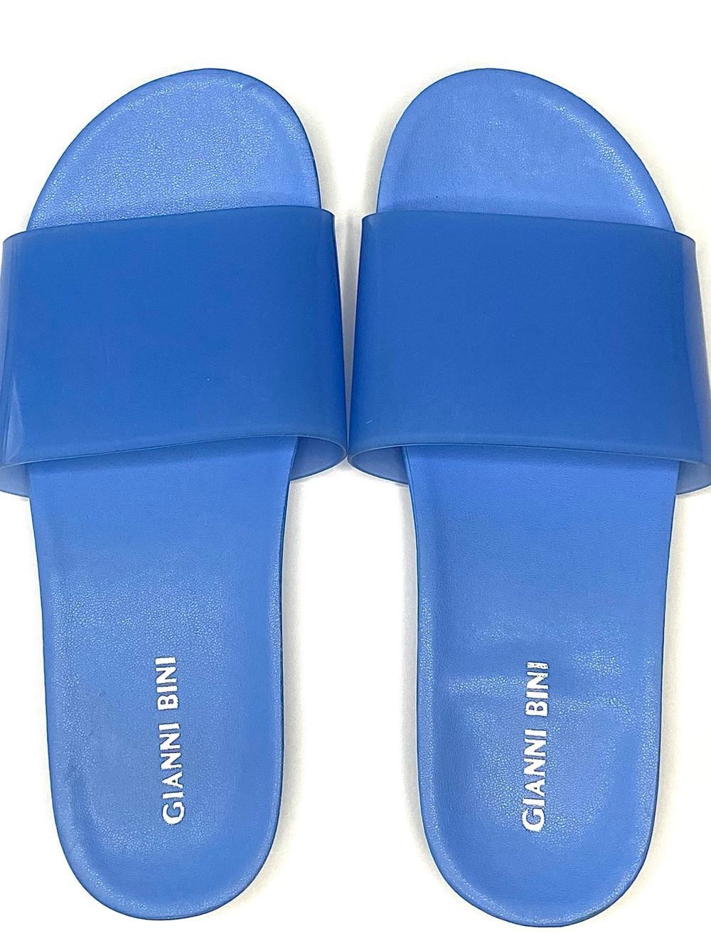 Gianni Bini 7 Baby Blue Slide Sandals, free Tory Burch box